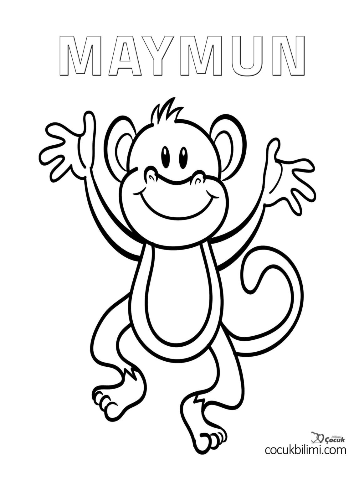maymun boyama sayfası