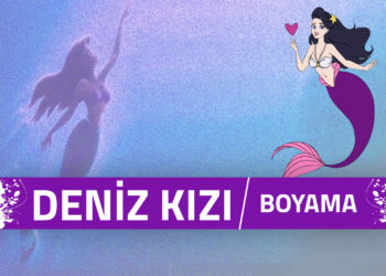 deniz kızı boyama sayfaları