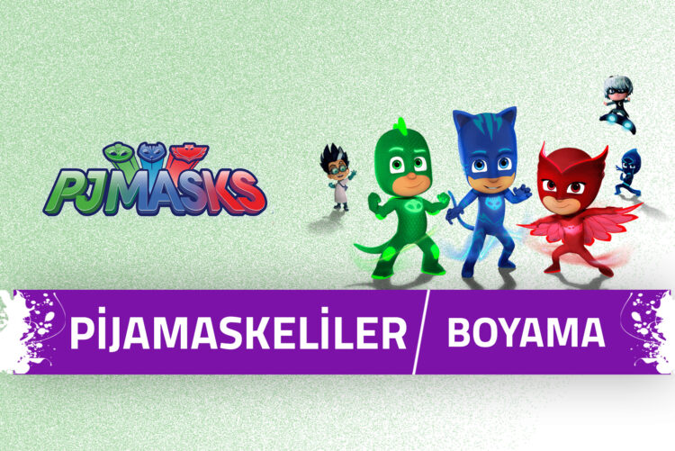 Pijamaskeliler Boyama Sayfaları