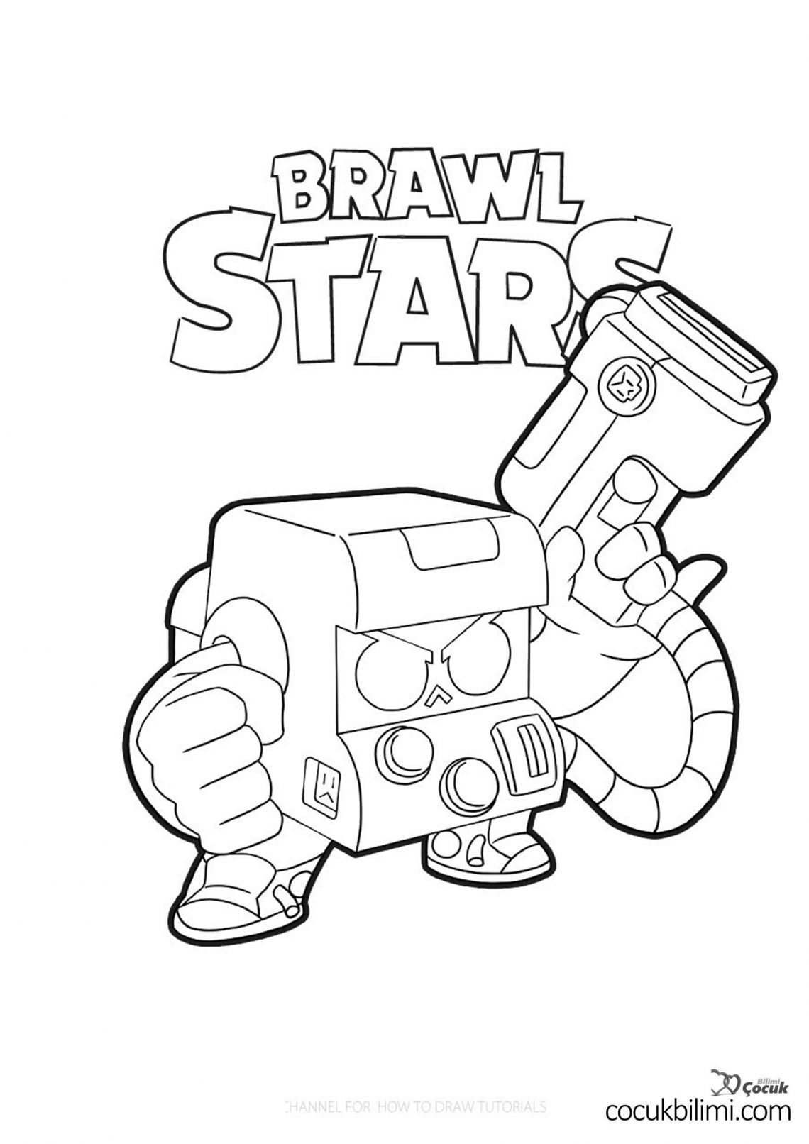 Brawl Stars Boyama Sayfaları - Çocuk Bilimi