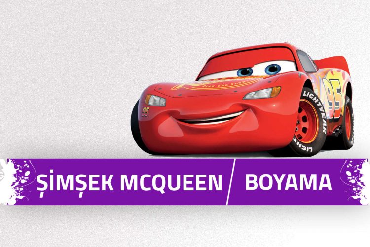 Şimşek McQueen Boyama Sayfaları 1 simsek-mcqueen-boyama-sayfalari