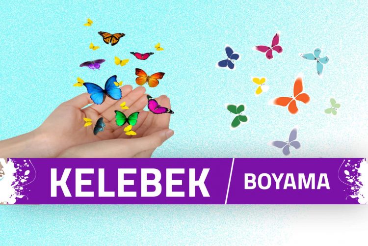Kelebek Boyama Sayfaları 1 kelebek-boyama